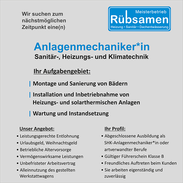 Anlagenmechaniker